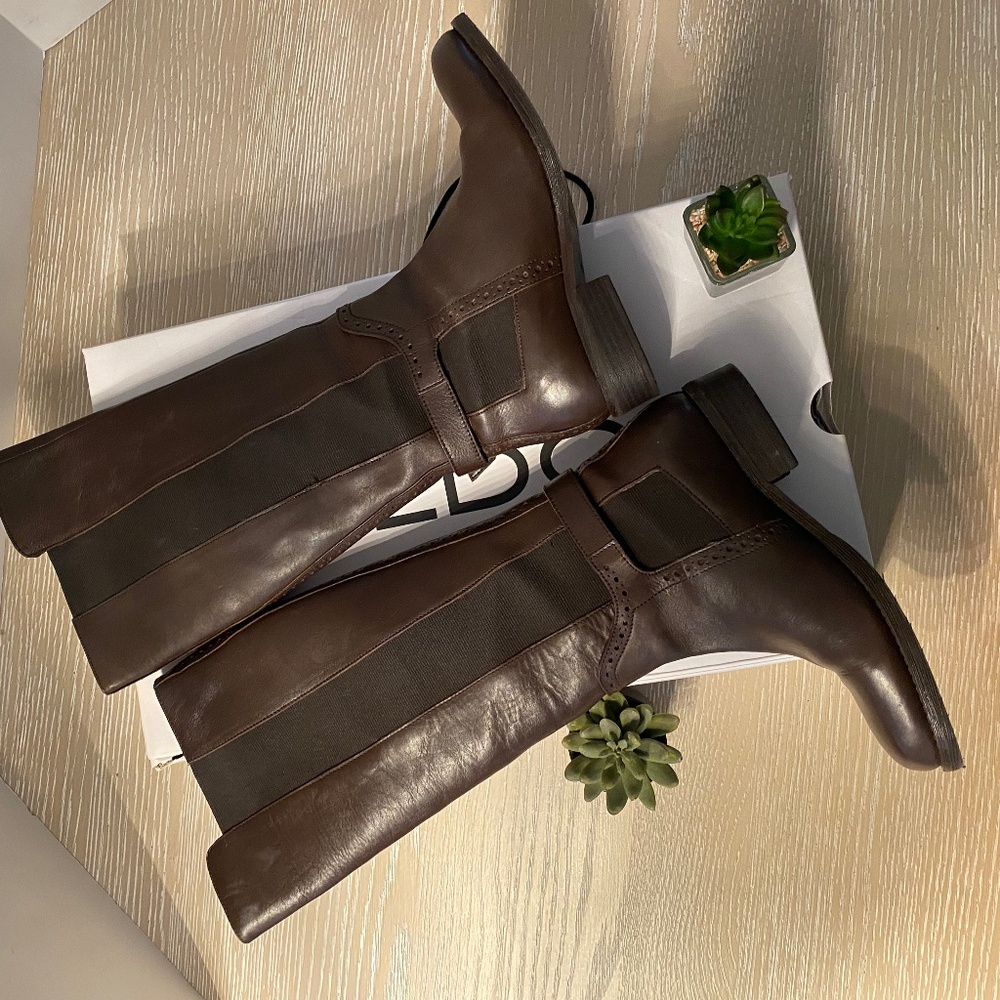 Aldo Chocolate Brown Mariette Boots